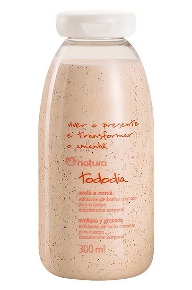 Esfoliante de Banho Cremoso para o Corpo Avelã e Romã 300ml