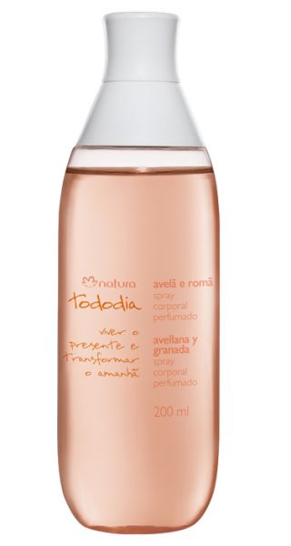 Desodorante Colônia Spray Corporal Perfumado Avelã e Romã