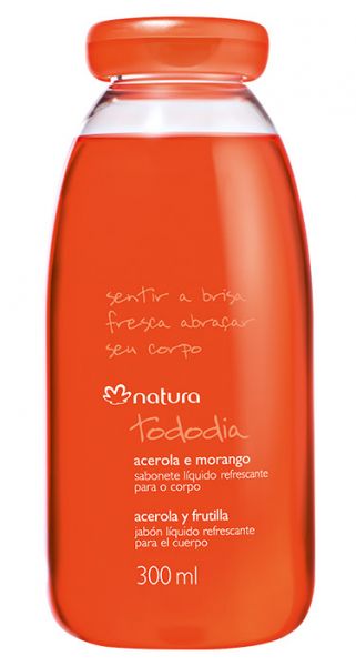 Sabonete Líquido Refrescante para o Corpo Acerola e Morango