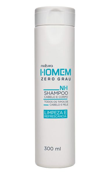 Shampoo Cabelo e Corpo Natura Homem Zero Grau 300ml