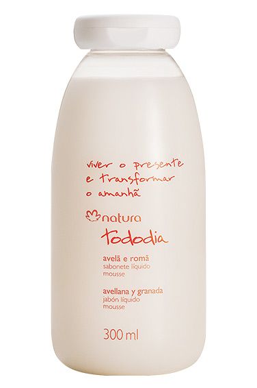 Sabonete Líquido Mousse para o Corpo Avelã e Romã